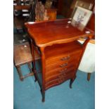 Edwardian mahogany music cabinet