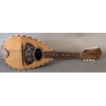 CARLO MARAZINI, A 20TH CENTURY NEAPOLITAN MANDOLIN With Rosewood back and mother of pearl inlay,