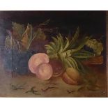 K. ALLE, 1873, OIL ON CANVAS Still life, fruit, framed. (36cm x 31cm)