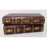 HOMER, ILIAS ET ODYSSEA, LONDON, GULIELMUS, PICKERING, 1831, TWO VOLS Modern full brown calf