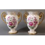 SPODE, 'THE FRENCH JAR', A PAIR OF LIMITED EDITION 200TH ANNIVERSARY PORCELAIN VASES Having twin