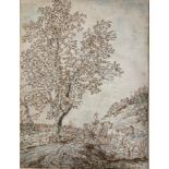 CIRCLE OF JOHN CONSTABLE, R.A., EAST BERGHOLT, SUFFOLK, HAMPSTEAD, 1776 - 1837, A LARGE PEN AND