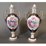 SPODE, 'THE CHATSWORTH VASE', A PAIR OF LIMITED EDITION 200TH ANNIVERSARY PORCELAIN COVERED VASES