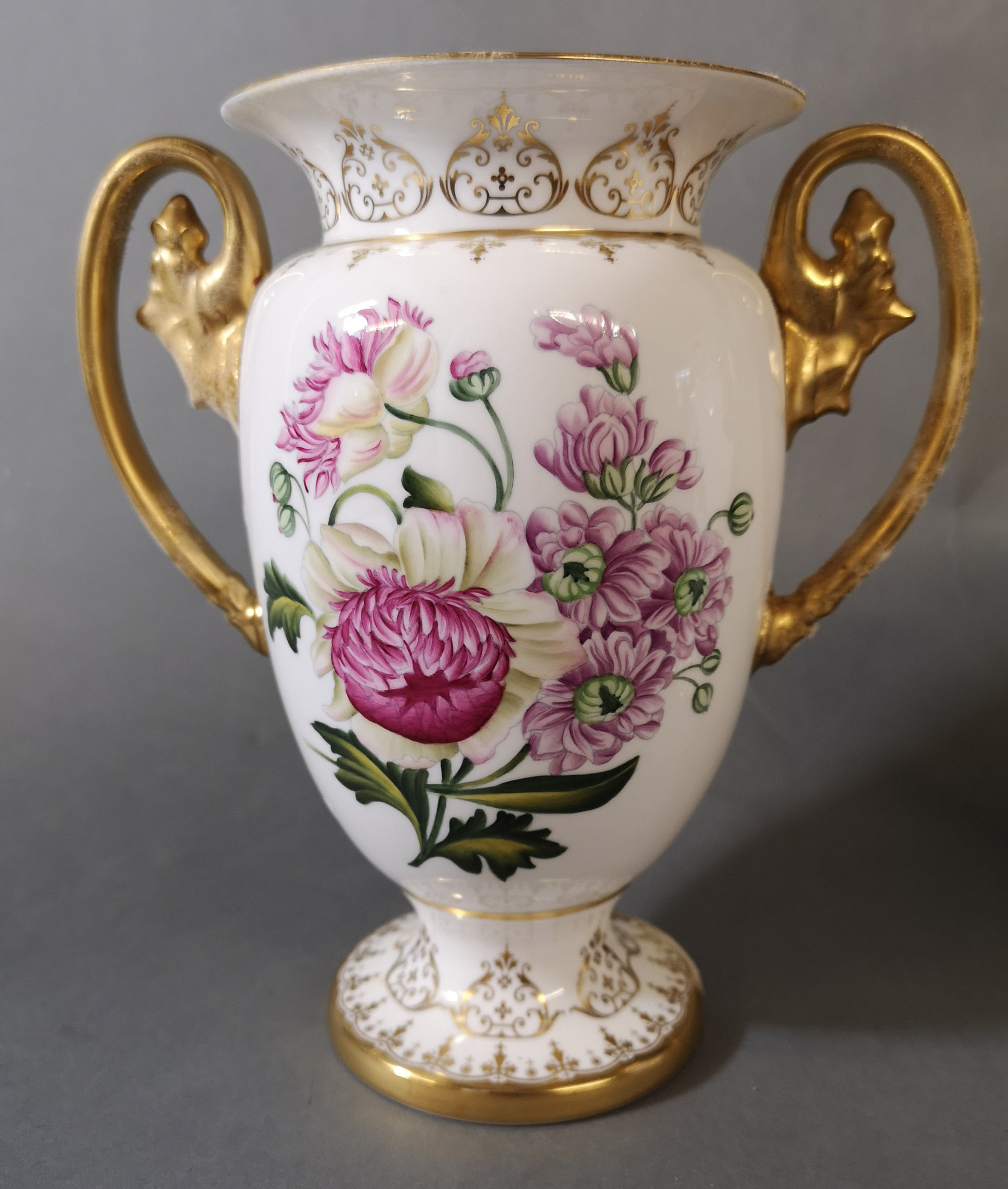 SPODE, 'THE FRENCH JAR', A PAIR OF LIMITED EDITION 200TH ANNIVERSARY PORCELAIN VASES Having twin - Image 2 of 4