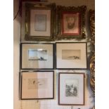 A SELECTION OF 20TH CENTURY ENGRAVINGS AND PRINTS To include an etching by Charlotte Halliday,