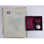 IMPERIAL SERVICE MEDALGeorge V cased with extra ribbon awarded to Helen Smith of the post office