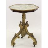 AN EARLY 19TH CETURY DECORATIVE CHIPPENDALE DESIGN CARVED GILTWOOD AND GESSO OCCASIONAL TABLE The