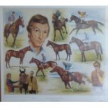 A SET OF THREE LIMITED EDITION SPORTING PRINTSfeaturing lester pigott and famous racehorses titled~