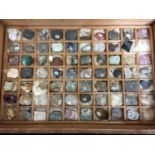 A COLLECTION OF MINERAL SPECIMENS OVER 130 To include amethyst rose quartz and crystals contained in