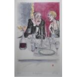 SUE MACARTNEY-SNAPE, A CONTEMPORARY LIMITED (18/150) PRINT Titled 'The Deaf Guest', from The Daily