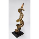 A LATE 19TH CENTURY TAXIDERMY PYTHON STANDARD LAMP, PROBABLY BY EDWARD GERRARD & SONS Recently