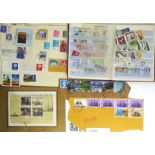A COLLECTION OF VICTORIAN AND LATER POSTAGE STAMPS AND FIRST DAY COVERS Held in five albums