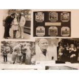 A COLLECTION OF VICTORIAN AND LATER PHOTOGRAPHS Coach and horses with military personnel, a view