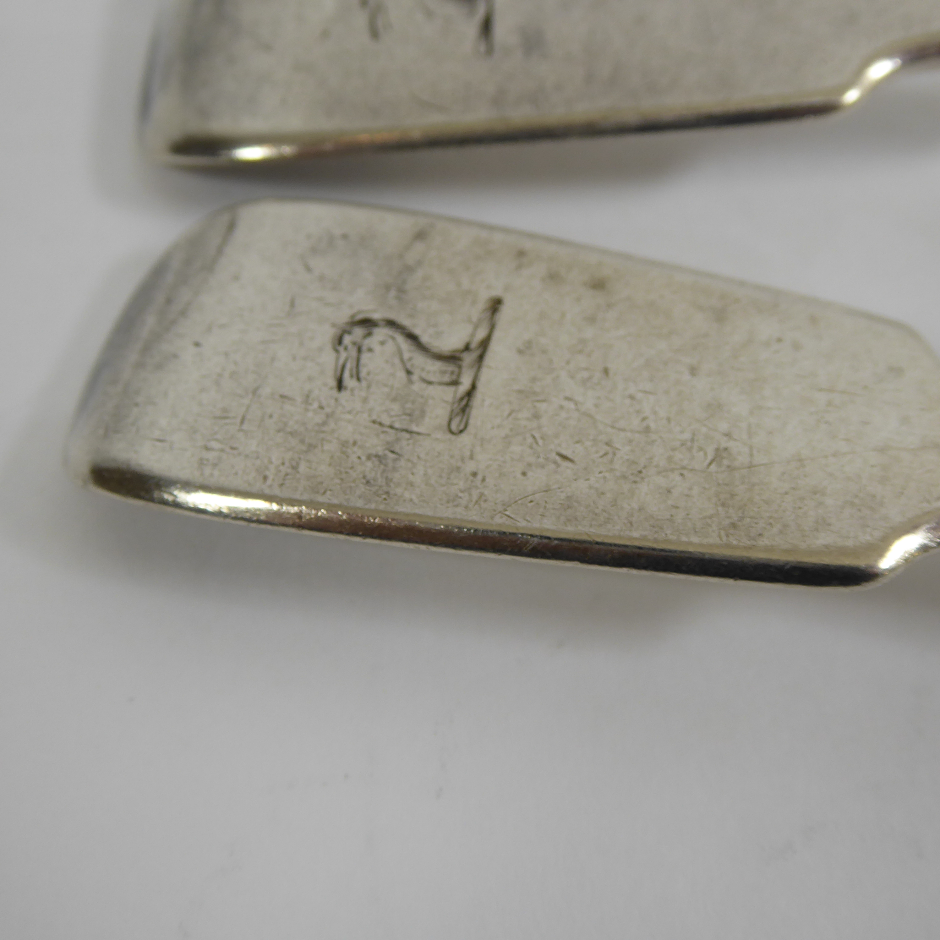 A COLLECTION OF THREE VICTORIAN IRISH SILVER TABLESPOONS Fiddle pattern, hallmarked? Philip - Image 2 of 3