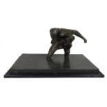 MICHAEL AYRTON, 1921 - 1975, BRONZE (1/6) Titled 'Advancing Figure'. (overall 61cm x 45cm x 30cm)