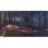 CHRISTINA MARIGNOLA, R.A., B. 1965, OIL ON BOARD Titled 'Foresta, 1997', unframed and bearing