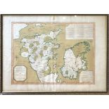 J. ENONY, GEOGRAPHER, AN 18TH CENTURY MAP, SECOND EDITION, 1801 The invasions of England and