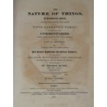 BUSBY THOMAS, 'THE NATURE OF THINGS, A DIDASCALIC POEM', LONDON, 1813, TWO FOLIO VOLS Plates,