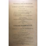 'THE WORKS OF ARCHITECTURE OF ROBERT AND JAMES ADAM', TWO LARGE FOLIO VOLS, THEZARD, 1901