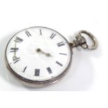 A VICTORIAN SILVER GENT?S FUSÉE POCKET WATCH The movement marked Towers, London, 397, case