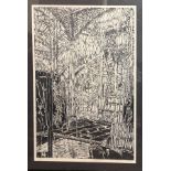 MARINKOV, A LIMITED EDITION (5/19) WOODBLOCK The rebuilding of Liverpool Street Station, signed,
