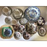 A COLLECTION OF VARIOUS 19TH CENTURY AND LATER CHINA To include Masons ironstone, Royal Crown Derby,