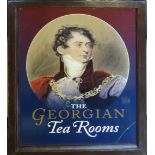 A LARGE PUB/RESTAURANT SIGN Illustrated with a portrait image of George IV and lettering ?The