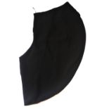 VIKTOR & ROLF, BLACK POLYESTER SKIRT With an asymmetric design, front pocket (size 42). A