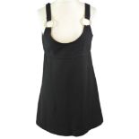 TRAFALUC, BLACK PLAYSUIT Along with Kate Moss for Top Shop black playsuit and another (size M & 12