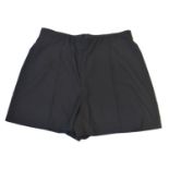 ZARA, BLACK 'POLYESTER' SHORTS With elasticated waistband, side pockets (size M). B