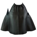 PRADA, BLACK SLEEVELESS CAPE/JACKET (size 40). A