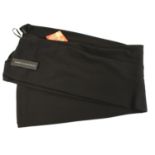 TRINNY & SUSANNAH, BLACK VISCOSE TROUSERS Straight leg design, having two back faux pockets (size