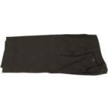 DOLCE & GABBANA, BLACK WOOL KNEE LENGTH TROUSERS Loose fit, with two side pockets (size 40). A