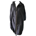 MARNI, A NAVY BLUE RAINCOAT With zip to the front. European size: 36 B