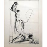 MICHAEL AYRTON, 1921 - 1975, LITOGRAPH (5/10) Titled 'Fishermen', signed, numbered, studio