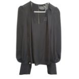 BOUDICCA, BLACK BLOUSE (size 10). Condition: A