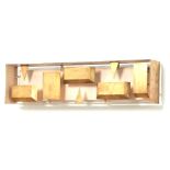 GIO PONTI, 1891 - 1979, A BRASS AND PAINTED METAL WALL LIGHT, CIRCA 1959 Manufactured by Arredoluce,