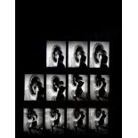 AMANDA ELIASCH, A SET OF ELEVEN BLACK AND WHITE PHOTOGRAPHIC PRINTS FRAMED AS ONE Continuous series,