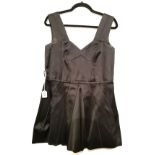 MARC JACOBS, BLACK SILK LINED SHORT DRESS (size M). Condition: B