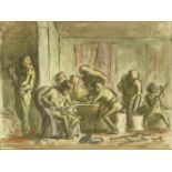 *Edward Ardizzone RA (1900-1979) CLEANING THE GUNSSigned with initials l.r., pencil, pen and ink and