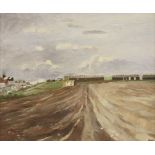 *Sheila Fell RA (1931-1979)PLOUGHED FIELD BEHIND ASPATRIASigned l.r., oil on canvas51 x