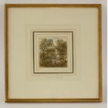 William Henry Nutter (1819-1872)'LANE AT CAUSEWAYHEAD, ABBEY HOLME'Watercolour10.5 x 9.5cm