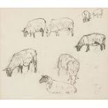 *Olwyn Bowey RA (b.1936)STUDY OF SHEEPSigned l.r., pencil21 x 24cm*Artist's Resale Right may apply