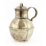 A late Victorian silver 'Jersey' milk jug,by W & J Barnard, London 1895, of typical form,13.5cm