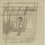 *Carel Weight RA (1908-1997)'PENSIVE BOY'Signed l.r., signed and inscribed verso, pencil16 x 15cm*