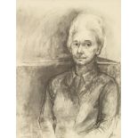 *Sheila Fell RA (1931-1979)PORTRAIT OF THE ARTIST'S MOTHER, MRS ANNIE FELL, c.1969/70Signed l.r.,