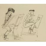 *Olwyn Bowey RA (b.1936)THE ART CLASSSigned l.r., pencil26.5 x 31cm*Artist's Resale Right may