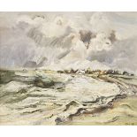 *Sheila Fell RA (1931-1979) 'ALLONBY, APPROACHING HIGH TIDE'Signed and dated '65 l.r., oil on
