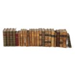BINDING: A LARGE QUANTITY of full and half leather bound books, including Walter Scott’s Waverley