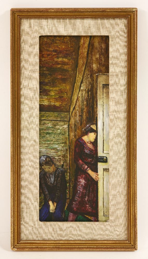 *Carel Weight RA (1908-1997)'ANXIETY'Signed u.l., oil on board46 x 17.5cmProvenance: With New - Image 2 of 4